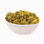 Green Long Raisins in bowl