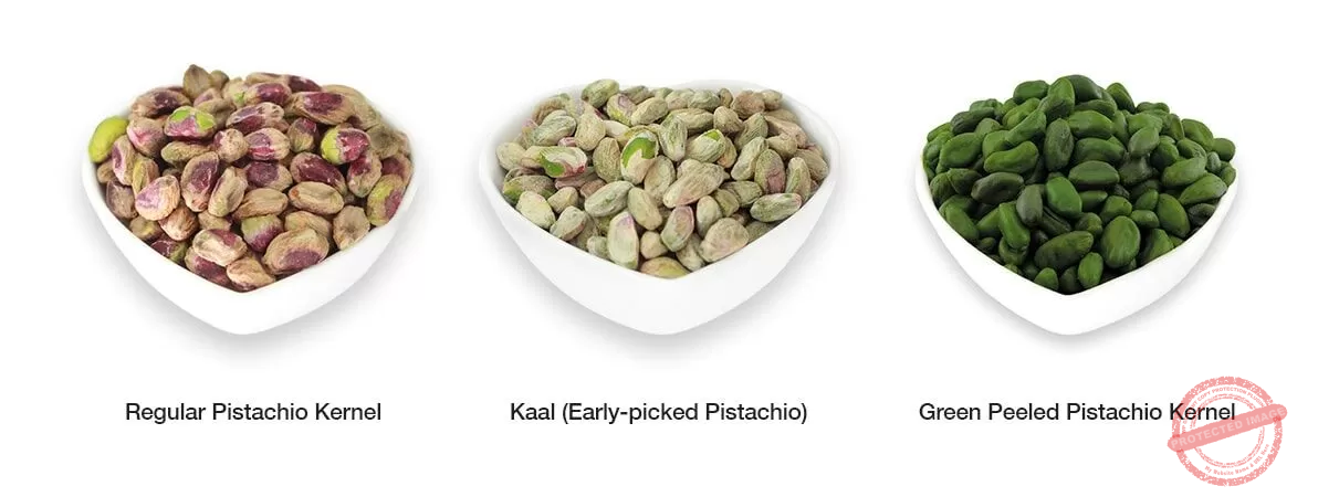 Shelled pistachio kernels