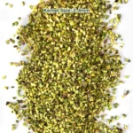 Regular pistachio granules (size 2-4 mm) from a wide view