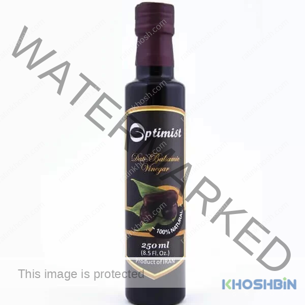 a bottle of date balsamic vinegar