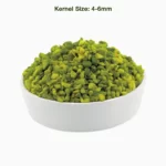 Green chopped pistachios (granules) from a top view