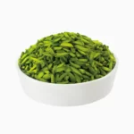 Slivered pistachios in round bowl