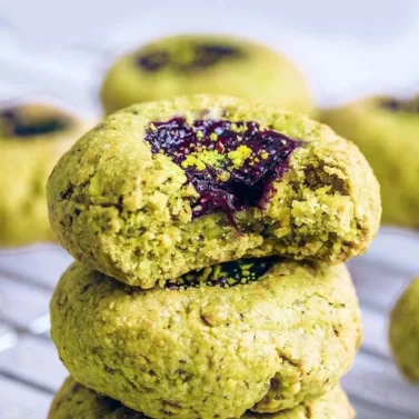 cookie with Green Pistachio Paste